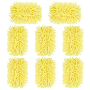 Imagem de Pacote com 8 refil reutilizável compatível com espanador de mão Swiffer, espanador de ventilador de teto de microfibra, almofada de substituição de espanador de chenille macio para limpeza do