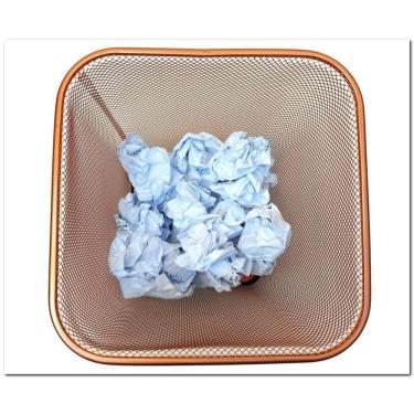 Imagem de Cesto Lixeira Retangular Rose Gold 12L