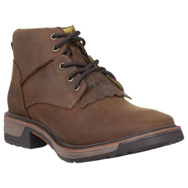 Imagem de Botina Masculina Marrom Bico Quadrado Zebu 37976