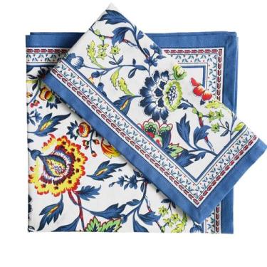 Imagem de Juego de 12 Servilletas de Tela FINGERCRAFT, Mezcla de Algodón y Lino,