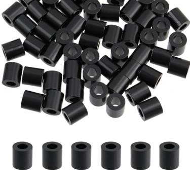 Imagem de Wealrit Luva de corda de fio de furo único manga de crimpagem de alumínio 60 peças virolas de arame grampos de cabo parada para corda de fio e virola de cabo laço de fio de crimpagem - 4 mm/0,16"