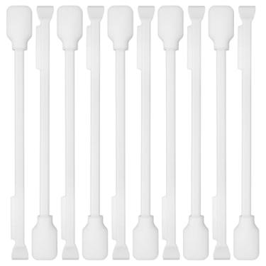 Imagem de KICTeam - Ferramenta raspadora de plástico com cotonete de espuma (pacote com 10) - Ferramenta raspadora multiuso para adesivos, removedor de etiquetas, tinta, impressoras, detalhes automotivos