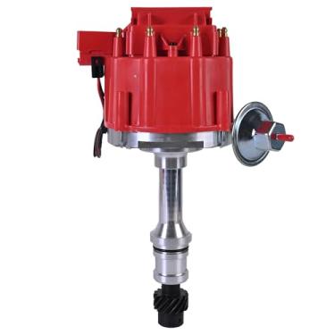 Imagem de Distribuidor de ignição com tampa e rotor compatível com 1968-1976 Oldsmobile Olds V8 260 307 330 350 400 403 425 455 substituição de motor 1045511 403RHEI PC6009 PE328 HEI Distribuidor ou