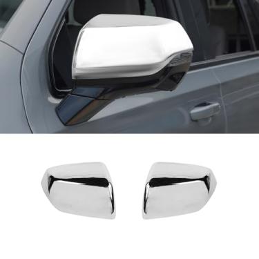 Imagem de RAZPOY Capa de espelho retrovisor lateral compatível com Chevy Silverado EV & Suburban & Tahoe e GMC-Yukon e GMC-Sierra EV e Cadillac Escalade 2020-2025, cromado