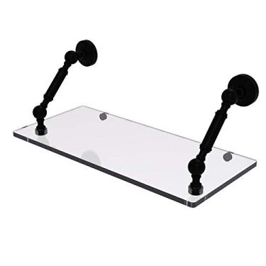 Imagem de Prateleira de vidro flutuante Allied Brass WP-1-18 Waverly Place, 45 cm, preto fosco