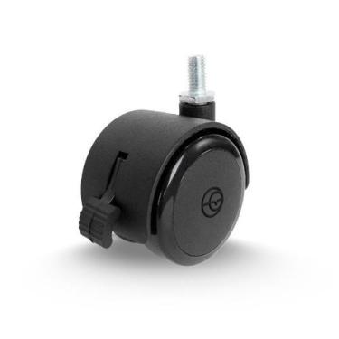 Imagem de Rodízio 2 Pol C/Espiga e Freio Roda Nylon e Banda em PVC - 20Kg - Cast