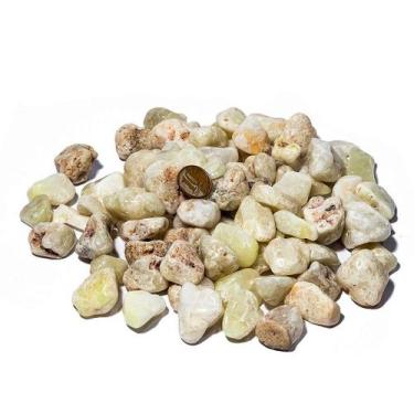 Imagem de 1kg Enxofre Rolado Pedra Natural 20 a 35mm Tipo B para Bijuterias e De