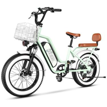 Imagem de Bicicleta Elétrica para 2 Pessoas, Bateria Removível de 48V 20AH, Motor Potente, Pneus...