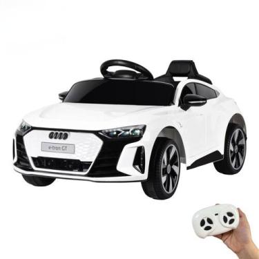 Imagem de Mini carro eletrico infantil audi etron gt 6v branco - importway