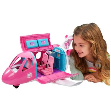 Imagem de Planador Barbie Airplane com 15 Acessórios Incluindo Cachorro de Estimação