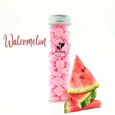 Imagem de YouClean 90 comprimidos de pasta de dente em tubo de vidro de recarga/reciclagem - para viagens e uso diário em casa - Nano hidroxiapatita, sem flúor, vegano