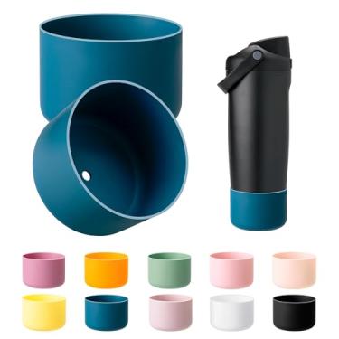 Imagem de Bluwing 2 peças de bota de silicone para Owala 850.5 g 1,134.0 g FreeSip Sway garrafas e copos, mangas protetoras de silicone para copos Owala (azul, 2 peças)