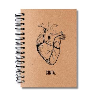 Imagem de Caderno Sem Pautas Capa Dura 200 Fls 400 Pág A5 Sinta