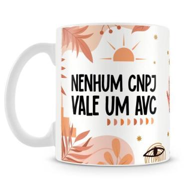 Imagem de Caneca Personalizada Nenhum CNPJ Vale um AVC - Mod.1 - Amo Canecas