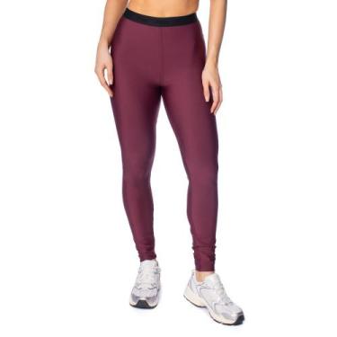 Imagem de Legging Feminina Fila Train Elastic V Slim Flow Vinho, Vinho, GG