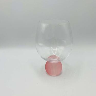 Imagem de Taça/Copo Bubble Glass Transparente Esfera Listras coloridas 480ML - d