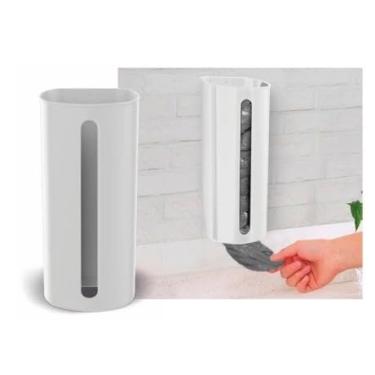 Imagem de Porta Sacola Dispenser de Parede Puxa Saco Organizador de Plástico Cozinha