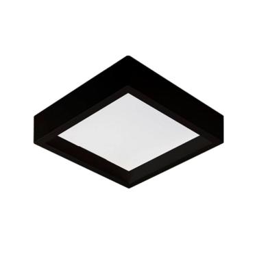 Imagem de Painel Led Quadrado 28x28cm 24W Preto Fosco
