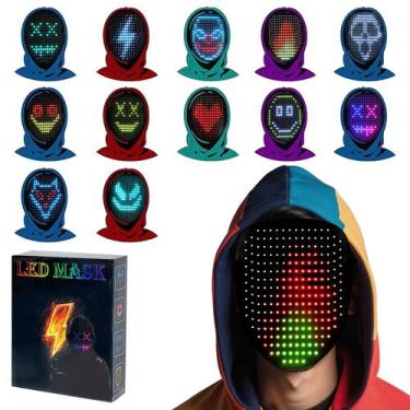 Imagem de Máscara LED Zonasyrn Gesture Control 50 padrões de Halloween