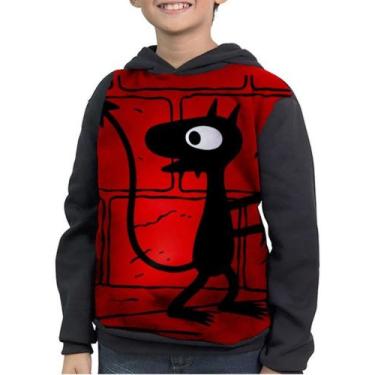 Imagem de Moletom Infantil Demonio Luci Desencanto - smoke, Preto, 2