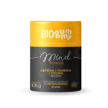 Imagem de Suplemento De Cafeína Gummy Mind Power 30 Gomas Sabor Canela - Biogumm