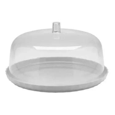 Imagem de Boleira Porta Bolo Doces Cupcake Com Tampa Para Festa 30Cm