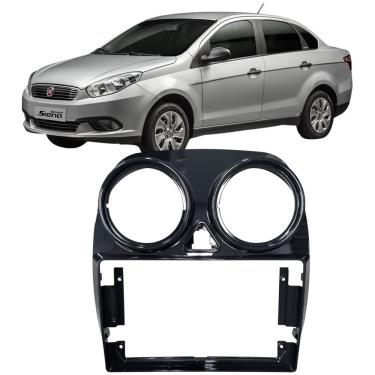 Imagem de Moldura 9 Polegadas Grand Siena 2021 Black Piano Painel Central Multimidia Som