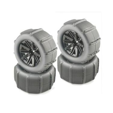 Imagem de Rodas RC e pneus de borracha 1/10-1/18 Areia de praia/neve/deserto - M