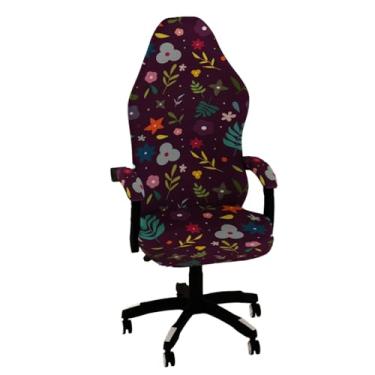Imagem de Lzyjckh Capas para cadeiras gamers, Capa grossa para assento de escritório com encosto alto Protetor elástico removível e lavável para cadeira de escritório e computador,B,1 pack
