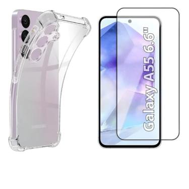 Imagem de Kit Capa Anti Impacto Capinha + Pelicula 3d Para Samsung Galaxy Todos Modelos (Galaxy A55)
