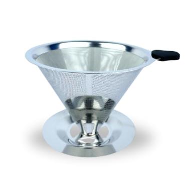 Imagem de Filtro Coador Inox 102 Premium Reutilizável Café Mais Forte e Sustentável