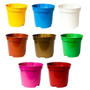 Imagem de Vaso de Planta, Kit Até 50 Mini Vasos Pote 6 Colorido para Plantas E Suculentas 80ml(Vou Escolher As Cores,30 Unidades)