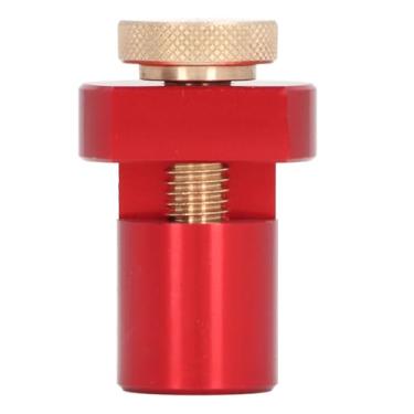 Imagem de Cão de banco: Gabarito de moldura de 19 mm com parafuso de polegar, gabarito de moldura de furo de liga de alumínio para marcenaria (vermelho)