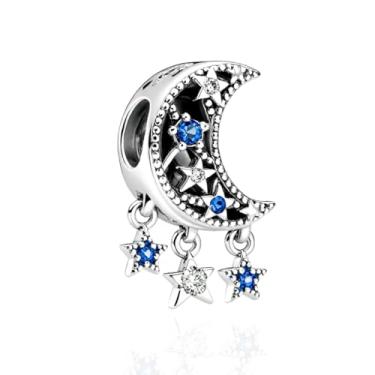 Imagem de Berloque Lua Strass Banhado a Prata 925 Pingente