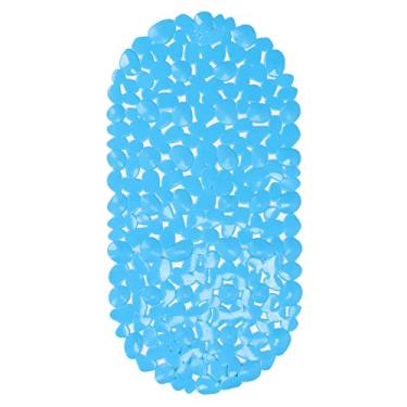 Imagem de Tapete de banheira antiderrapante, com furos de drenagem e ventosas, tapete de banheira antiderrapante para segurança do banheiro, crianças, idosos, pvc