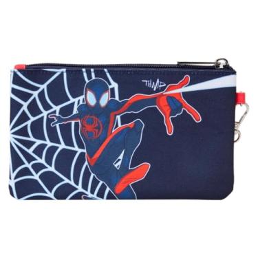 Imagem de Marvel: Spider-Verse Miles Morales Suit Nylon Zipper Pouch Wristlet, Bolsa com zíper