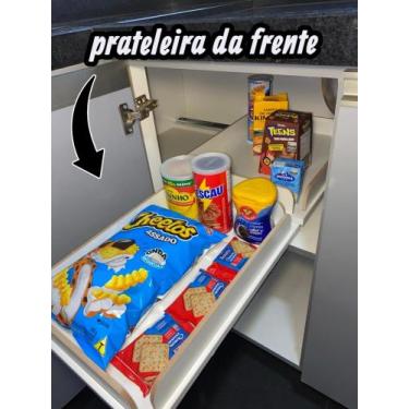 Imagem de Prateleira Deslizante Frontal com Adaptador  Praticidade, Organização 