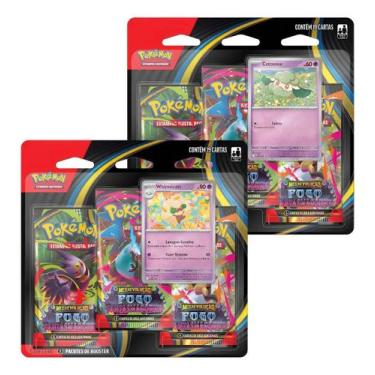 Imagem de Kit Pokemon Triplo Fogo Fantasmagorico Cottonee + Whimsicott - Copag