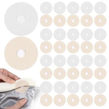 Imagem de Capa de edredom com 20 pares de clipes de edredom redondos que não passam a ferro, sem agulha, suporte de colcha leve de encaixe, clipes de edredom para manter o edredom dentro para edredons e
