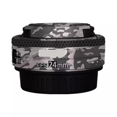 Imagem de EFS 24 2.8 Adesivo de lente de câmera para Canon EF-S 24 mm F2.8 Película protetora de vinil decalque skin (Camuflagem de campo)