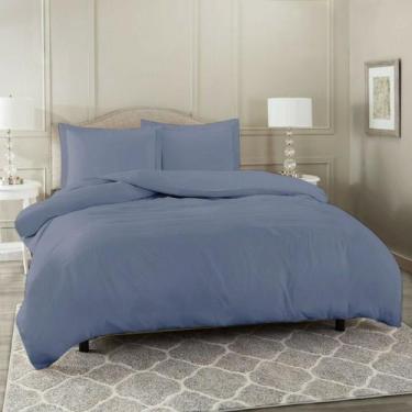 Imagem de Kit Capa de Edredom SOLTEIRO 400 Fios Zíper + Fronha Duvet - Casa Luxo