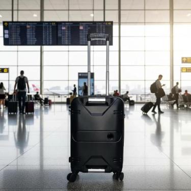 Imagem de Mala de Viagem Bordo 10kg Premium Rígida e Reforçada com Rodas 360, Fe