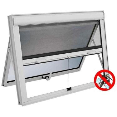 Imagem de Maxim Ar Alumínio Com Tela Mosqueteira Integrada Vidro Mini