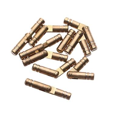 Imagem de Dobradiça de barril de fechamento macio oculto cobre puro para caixa de madeira 10 peças (4 mm x 15 mm)