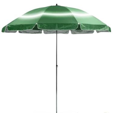 Imagem de Guarda Sol Grande Gigante 2,40m Item de Praia Piscina Respirável Verão Articulável (180cm - Verde)