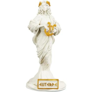 Imagem de Estátua Euterpe - Musa Grega da Música (Mármore Dourado)