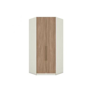 Imagem de Guarda Roupa Closet Solteiro De Canto Oblíquo Mc05 Seletto C- 2 Portas E 3 Gavetas Areia-jequitibá - Henn