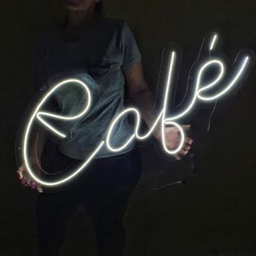 Imagem de Painel Neon Café Iluminação 1 Metro Com Com Controle - BY Hands DECOR