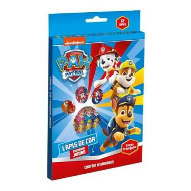 Imagem de Lápis De Cor 12 Cores Big Jumbo Patrulha Canina Tris