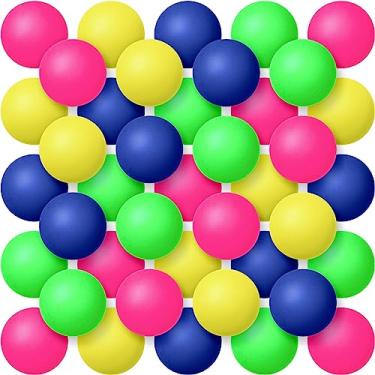 Imagem de Lenwen 200 bolas coloridas neon bolas de tênis de mesa bolas de plástico 40 mm bolas de 2,4 g bolas de entretenimento para decoração de festa de cerveja jogos competitivos atividades esportivas